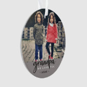 Opa We houden van kerstfoto Ornament (voorkant)