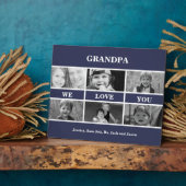 Opa We houden van You Photo Collage Black en White Fotoplaat (Zijkant)