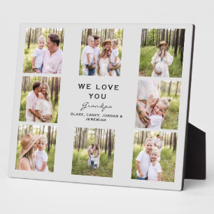 Opa We houden van You Photo Collage Plaque Fotoplaat