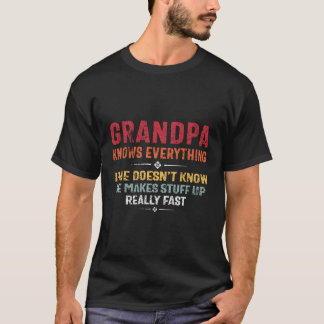 Opa weet alles Gezegde opa T-shirt
