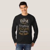 Opa weet alles Mannen  opa T-shirt (Voorkant volledig)