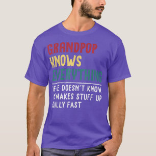 Opa Weet Alles Vaderdag voor grappige Opa T-shirt