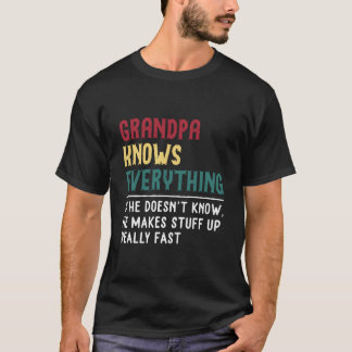 Opa weet alles Vaderdag voor Opa T-shirt