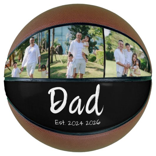 Opa witte script 3 foto basketbal (Voorkant)