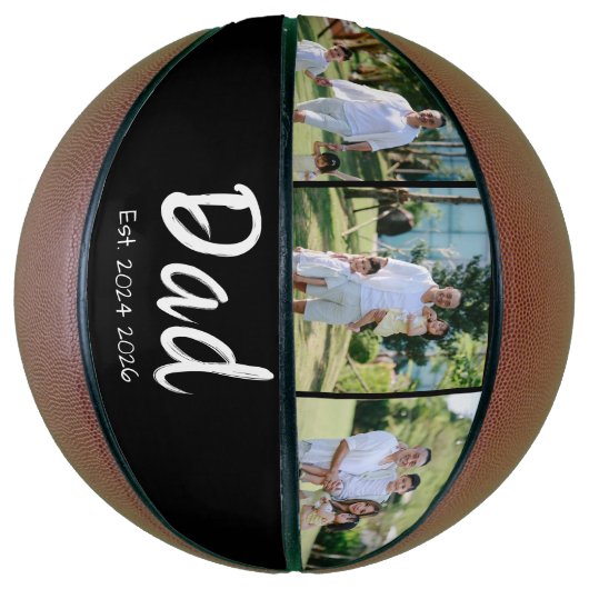 Opa witte script 3 foto basketbal (Verticaal)