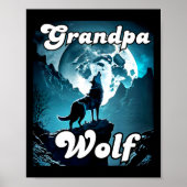 Opa Wolf Matching Tribe Wolves Camping Pack Fa Poster (Voorkant)