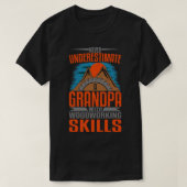 Opa Wood Old Woodworking Tools Carpenter T-shirt (Design voorkant)