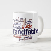 Opa Word Cloud Grote Koffiekop (Voorkant rechts)
