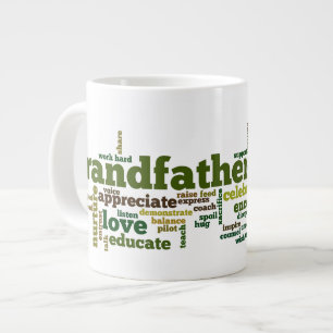 Opa Word Cloud Grote Koffiekop