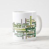 Opa Word Cloud Grote Koffiekop (Voorkant rechts)