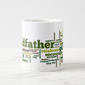 Opa Word Cloud Grote Koffiekop (Voorkant)