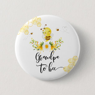 Opa wordt baby shower ronde button 5,7 cm