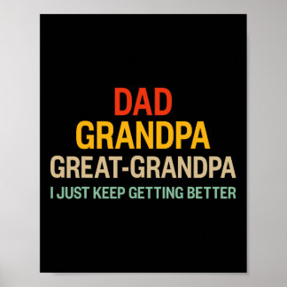 Opa wordt steeds beter voor retro vet poster
