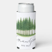 Opa zat. [Year] - Aangepast cadeau voor grootvader Seltzer Blikjeskoeler (Seltzer Voorkant)