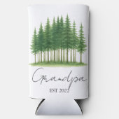 Opa zat. [Year] - Aangepast cadeau voor grootvader Seltzer Blikjeskoeler (Voorkant)