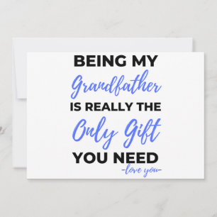 Opa zijn is echt het enige geschenk bl feestdagenkaart