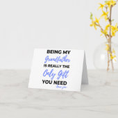 Opa zijn is echt het enige geschenk bl kaart (Gele Bloem)