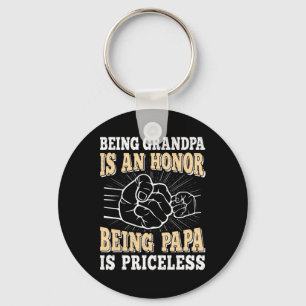Opa zijn is een eerbetoon dat Papa geen prijs heef Sleutelhanger