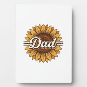 Opa Zonnebloem Vintage Gravure Shirt Ontwerp_1 Fotoplaat