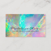 Opaal gekleurde QR-code Modern Visitekaartje (Voorkant)