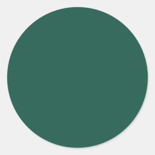 Opaal Groen Effen Kleur Ronde Sticker