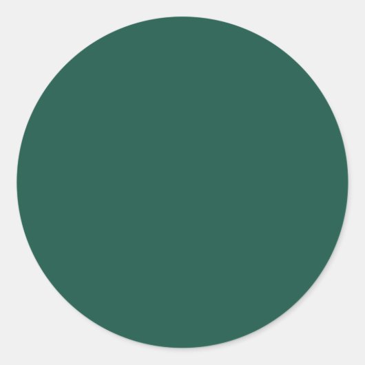 Opaal Groen Effen Kleur Ronde Sticker (Voorkant)