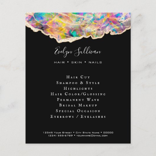 Opaal ontwerp op Black Flyer (Voorkant)