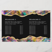 Opaal ontwerp op zwarte bifold brochure (Achterkant)