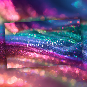 opaal Pretty Holografische Glitter Meisjesachtige Visitekaartje