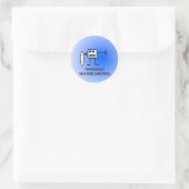 Opaal Ronde Sticker (Tas)