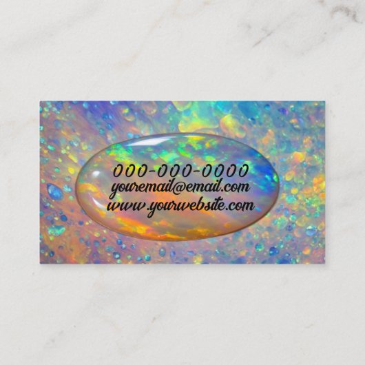 Opaal Visitekaartje (Achterkant)