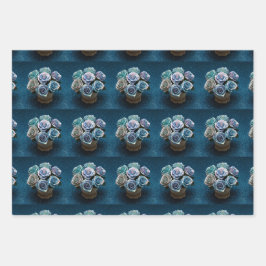 opaalachtig iriserend Rozen inpakpapier