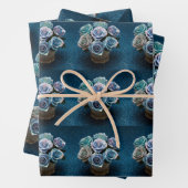 opaalachtig iriserend Rozen inpakpapier (In situ)