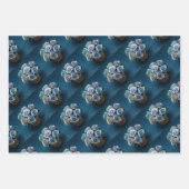 opaalachtig iriserend Rozen inpakpapier (Voorkant 3)