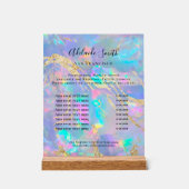 opaalprijslijst acryl bord (Voorkant)