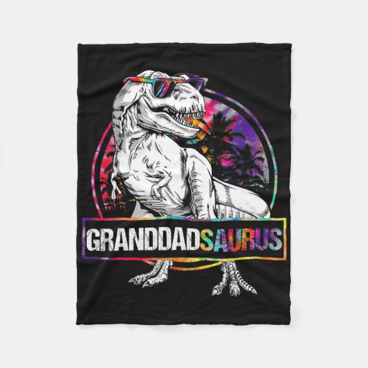 Opaasaurus Dinosaur Opa Saurus Bijpassende T Fleece Deken (Voorkant)