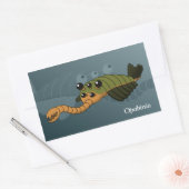 Opabinia - Prehistorisch dier Rechthoekige Sticker (Envelop)