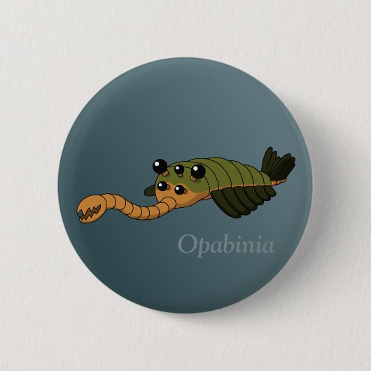Opabinia - Prehistorisch dier Ronde Button 5,7 Cm (Voorkant)
