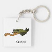 Opabinia - Prehistorisch dier Sleutelhanger (Achterkant)