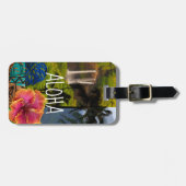 Opaeka'a Herfsten, Kauai Hawaiian Collage - Aloha Bagagelabel (Voorkant horizontaal)