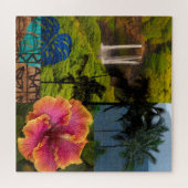 Opaeka'a Herfsten, Kauai Hawaiian Collage Legpuzzel (Horizontaal)