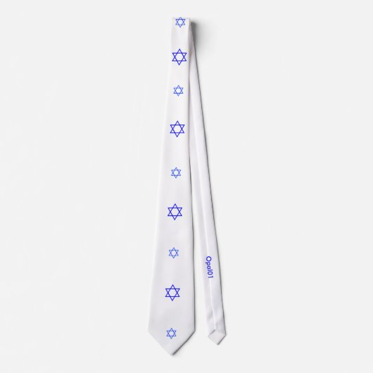 Opal01 ster van David Necktie Stropdas (Voorkant)