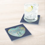 Opal 14th Wedding Anniversary Heart Glass Glazen Onderzetter<br><div class="desc">Celebrate 14 years of love with this Opal 14th Wedding Anniversary Heart Glass Coaster. Featuring an elegant heart design inspired by the beautiful opal gemstone, this coaster is the perfect keepsake to mark this special milestone. Crafted with care and designed to add a touch of sophistication to any home, this...</div>