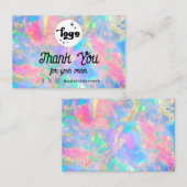 Opal Achtergrond Dank u kaart Visitekaartje (Voorkant / Achterkant)