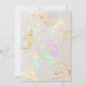 Opal achtergrond Doop Kaart (Achterkant)