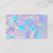 Opal achtergrond paarse folie dank u visitekaartje (Achterkant)