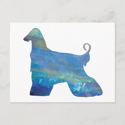 Opal Afghan Hound Briefkaart (Voorkant)