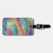 Opal Agaat gepersonaliseerd Bagagelabel (Voorkant horizontaal)