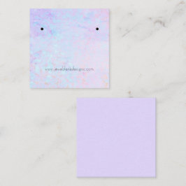 Opal Agaat Textuur Oorbellen Display Kaart Vierkante Visitekaartje