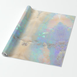 Opal Aquamarijn Blauw Kristal Kwarts Edelsteen Roc Cadeaupapier